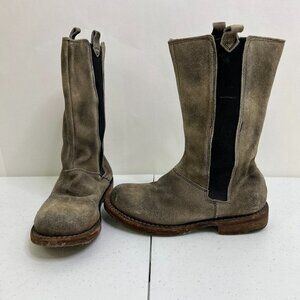 Bed Stu Boots 6 Suede Chelsea‎ Tall Gray Black Brown Distressed Boho Pull On